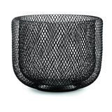 Centro de Mesa Redondo em Metal Preto 20cm - Ela Decora