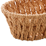 Cesta Retangular Papel e Metal 28cm - Ela Decora