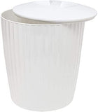 Cesto de Lixo Lixeira Groove Branco 5 Litros - Ela Decora