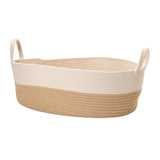 Cesto em Corda de Algodão com Alças 56cm - Ela Decora