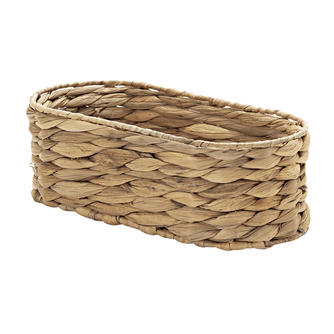 Cesto em Fibra Natural Retangular 31,5cm - Ela Decora