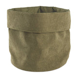 Cesto em Veludo Verde 23,5cm - Ela Decora