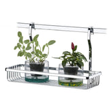 Cesto Multiuso Para Barra de Cozinha Prateleira Cromado - Ela Decora