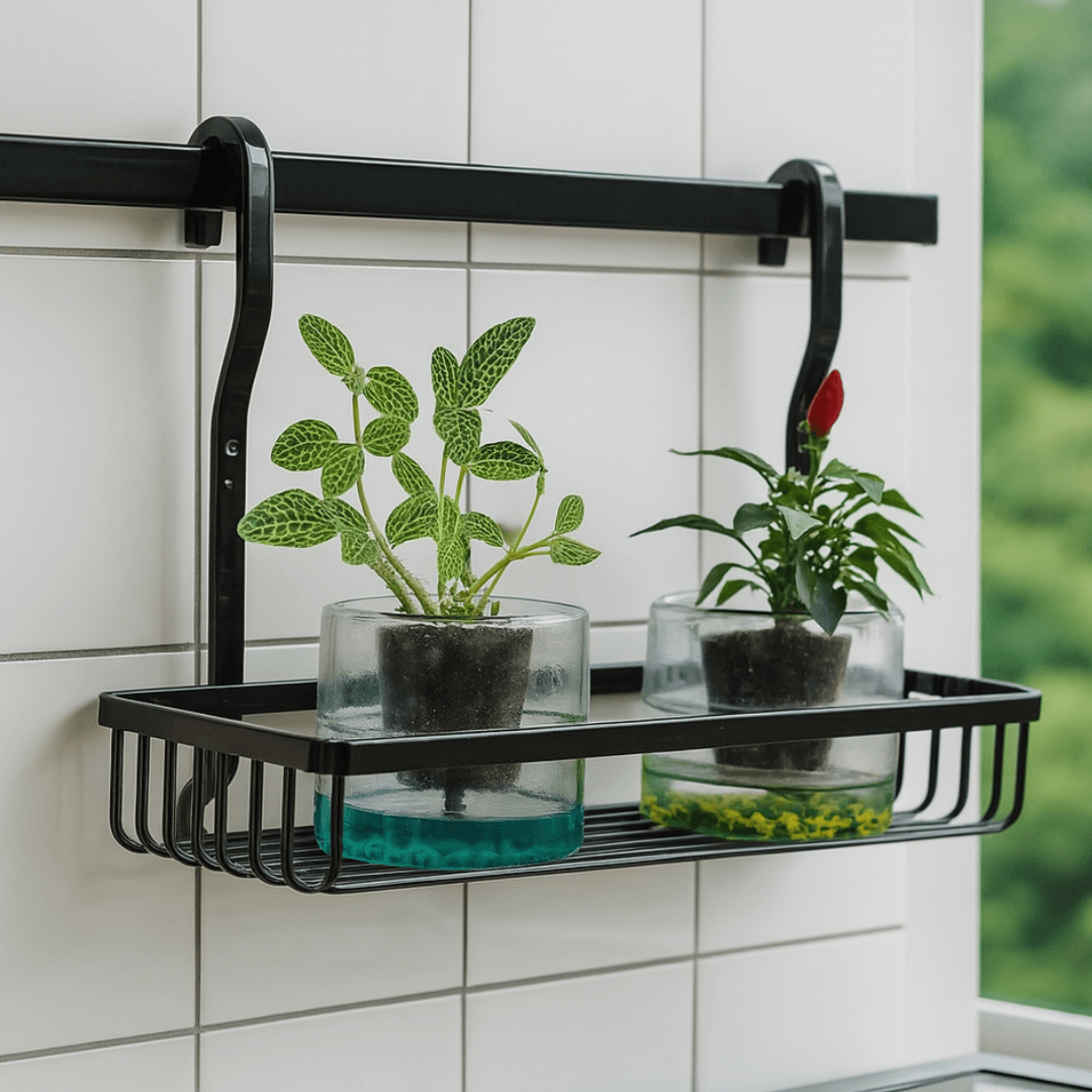 Cesto Multiuso Para Barra de Cozinha Prateleira Ônix - Ela Decora