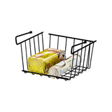 Cesto Organizador de Armário Pequeno 26cm Preto Fosco Cozinha Moderna - Ela Decora