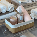 Cesto organizador de Bambu 25cm - Ela Decora