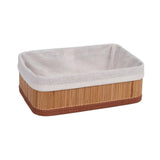 Cesto Organizador de Bambu 29cm - Ela Decora