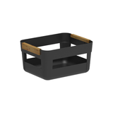 Cesto Lume Plástico e Bambu Preto 7,5L