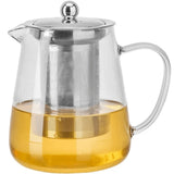 Chaleira de Vidro Borossilcato com Infusor em Aço Inox 750ml - Ela Decora