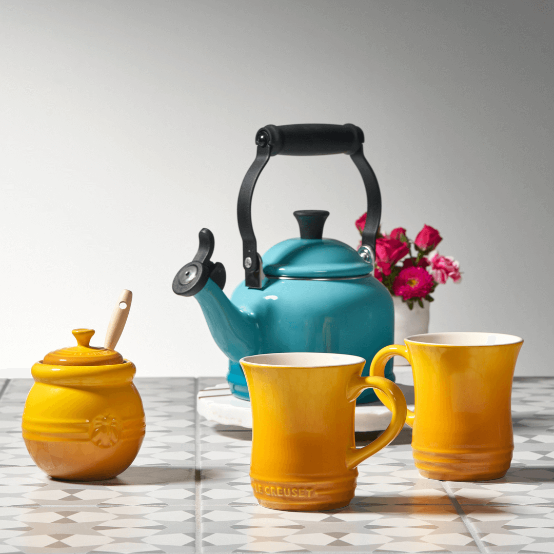 Chaleira Demi Azul Caribe 1,1 Litros Le Creuset - Ela Decora