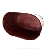 Champanheira em Ferro Galvanizado com Relevo Bronze 3 Litros 26cm x 15cm x 14cm - Ela Decora