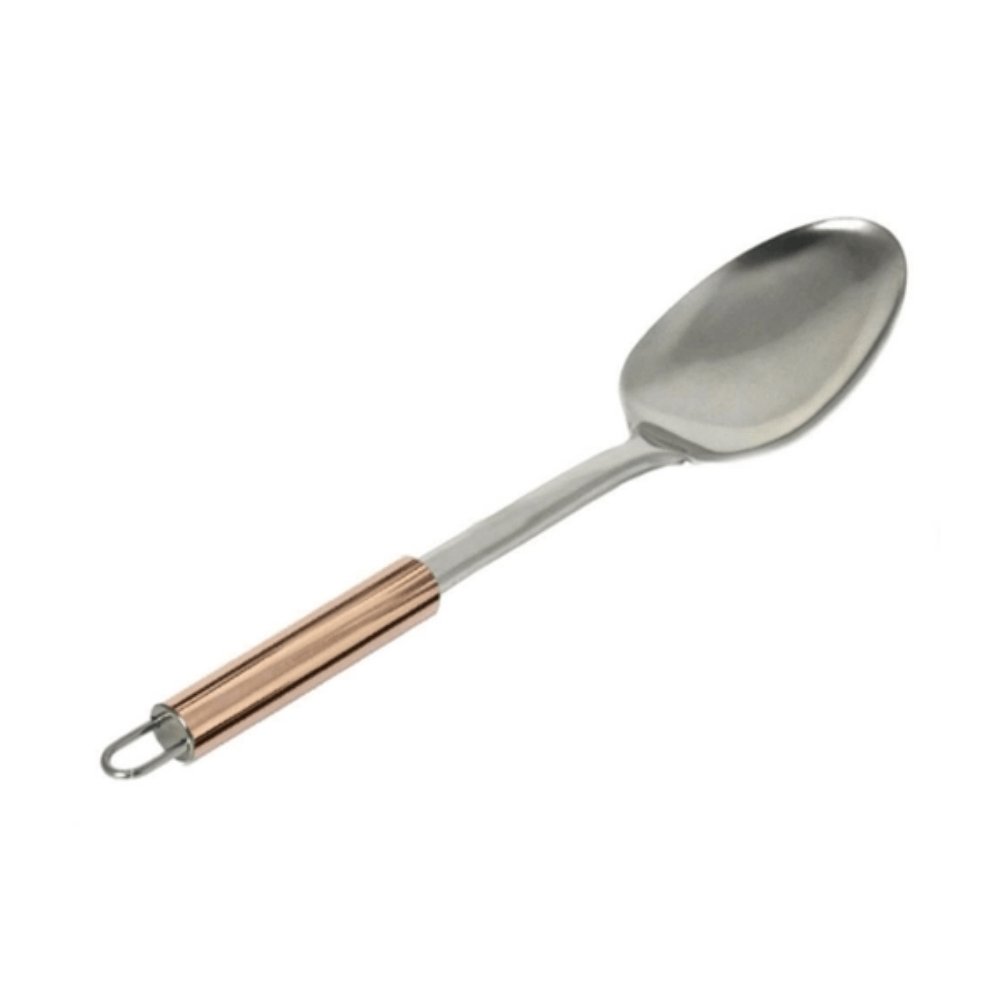 Colher Para Arroz Cozinha Aço Inox Rose Gold Cook Style - 31 cm - Ela Decora
