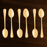 jogo de 6 colheres dourado