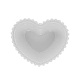 Conjunto 2 Bowls Porcelana Coração Beads Bolinha Branco - 15 cm - Ela Decora