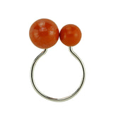 Conjunto 4 Aneis Porta Guardanapos Bolas Laranja 4x3x7cm - Ela Decora