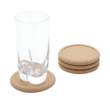 Conjunto 4 Porta Copos de Cortiça 10cm - Ela Decora