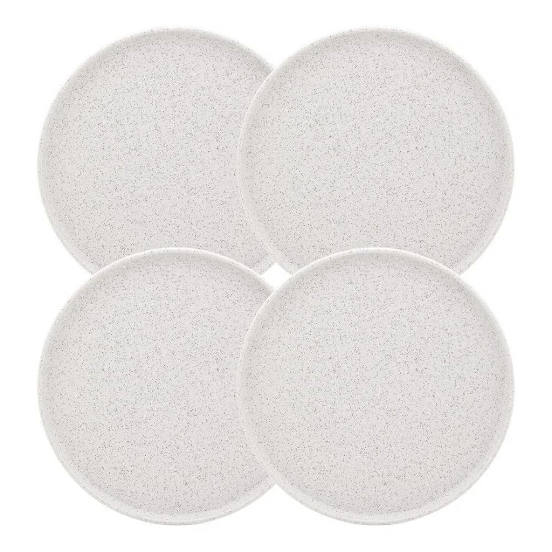 Conjunto 4 Pratos Rasos Baunilha 26cm - Ela Decora