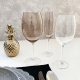 Conjunto 6 Taças Cristal Ecológico Para Vinho Fumê - 580ml - Ela Decora