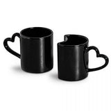 Conjunto Canecas Love Preto 2 Peças - Ela Decora