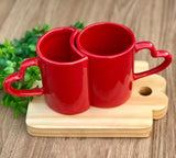 Conjunto Canecas Love Vermelha 2 Peças - Ela Decora