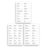 Conjunto de Etiquetas Adesivas para Temperos, Mantimentos e Despensa 3 Peças - Ela Decora