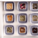 Conjunto de Potes Herméticos Block Transparente 6 Peças - Ela Decora