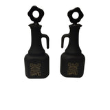 Conjunto Galheteiro Porta Azeite e Vinagre Kitchen de Vidro Preto 300ml 2 Peças - Ela Decora