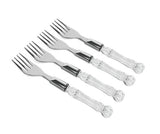 Conjunto Garfos Para Sobremesa 4 Peças Tasty Cristal - Ela Decora