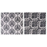 Conjunto Porta Copos de Cerâmica Preto e Branco 4 Peças - Ela Decora