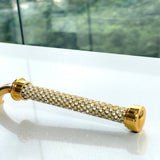 Conjunto Talheres com Cabo Dourado Zamac 32cm 2 Peças - Ela Decora