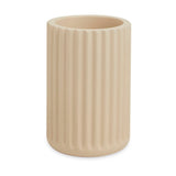 Copo Cachepot Porta Escova de Dente em Cimento Bege 9,5cm - Ela Decora