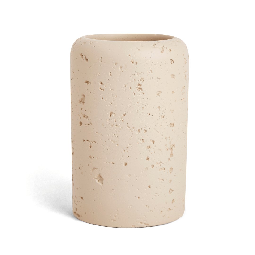 Copo Multiuso Porta Escova Bege 11,5cm - Ela Decora