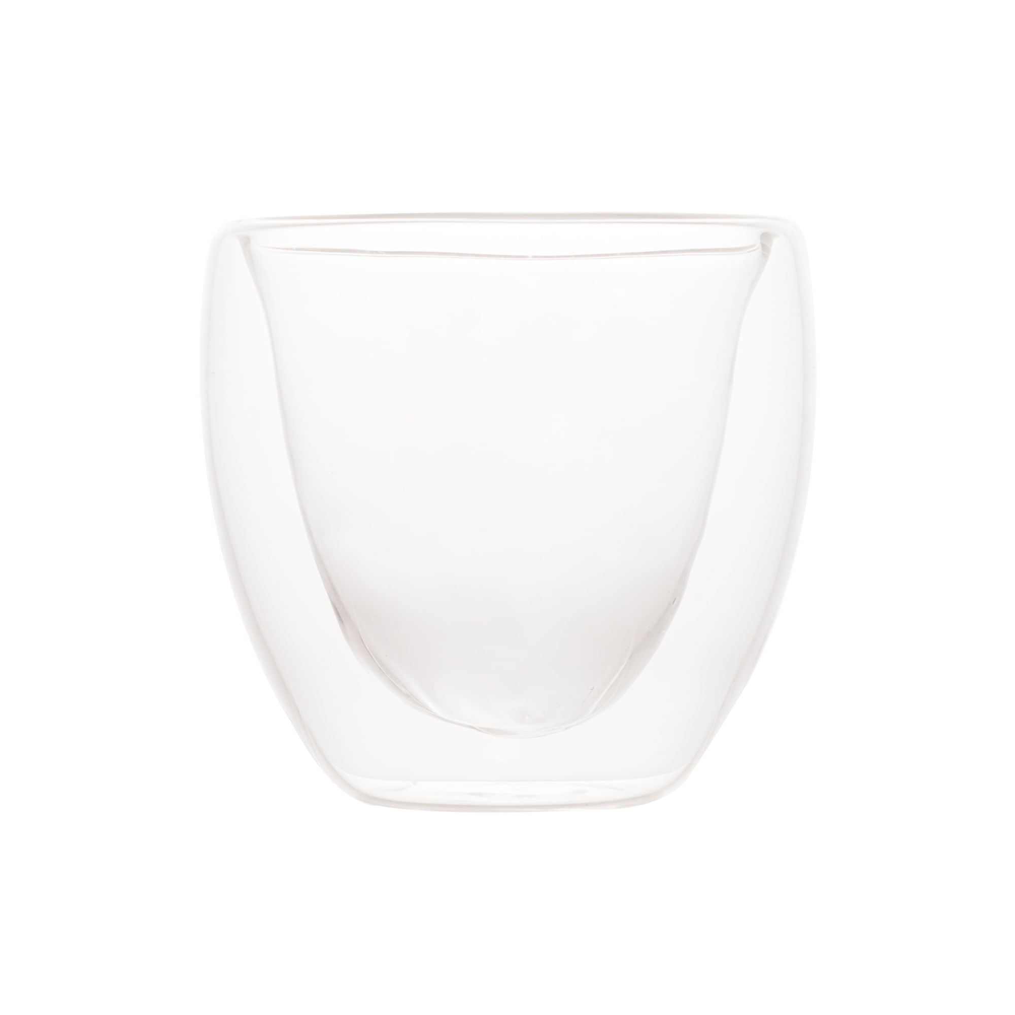 Copo para Café Coração Parede Dupla em Vidro Borossilicato 80ml - Ela Decora