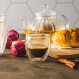 Copo para Café Parede Dupla em Vidro Borossilicato Transparente 70ml - Ela Decora