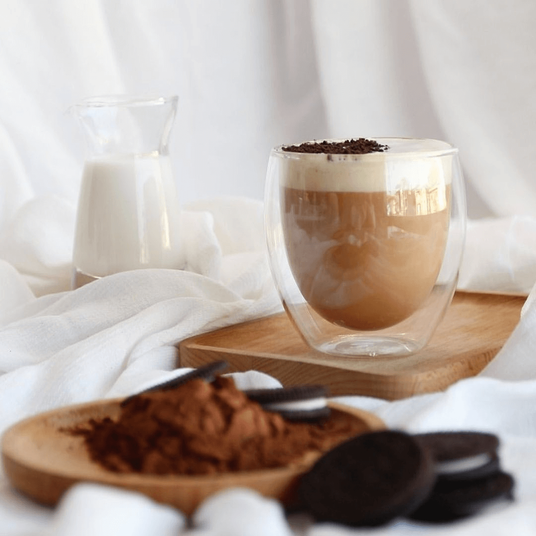 Copo para Café Parede Dupla em Vidro Borossilicato Transparente 70ml - Ela Decora