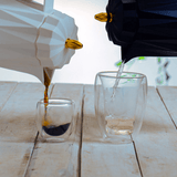 Copo para Chá Parede Dupla em Vidro Borossilicato Transparente 260ml - Ela Decora