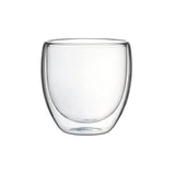 Copo Parede Dupla Chá Cappuccino em Vidro Borossilicato - 240ml - Ela Decora