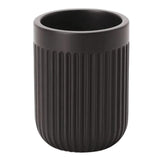 Copo Porta Escova Cimento Preto 10cm - Ela Decora