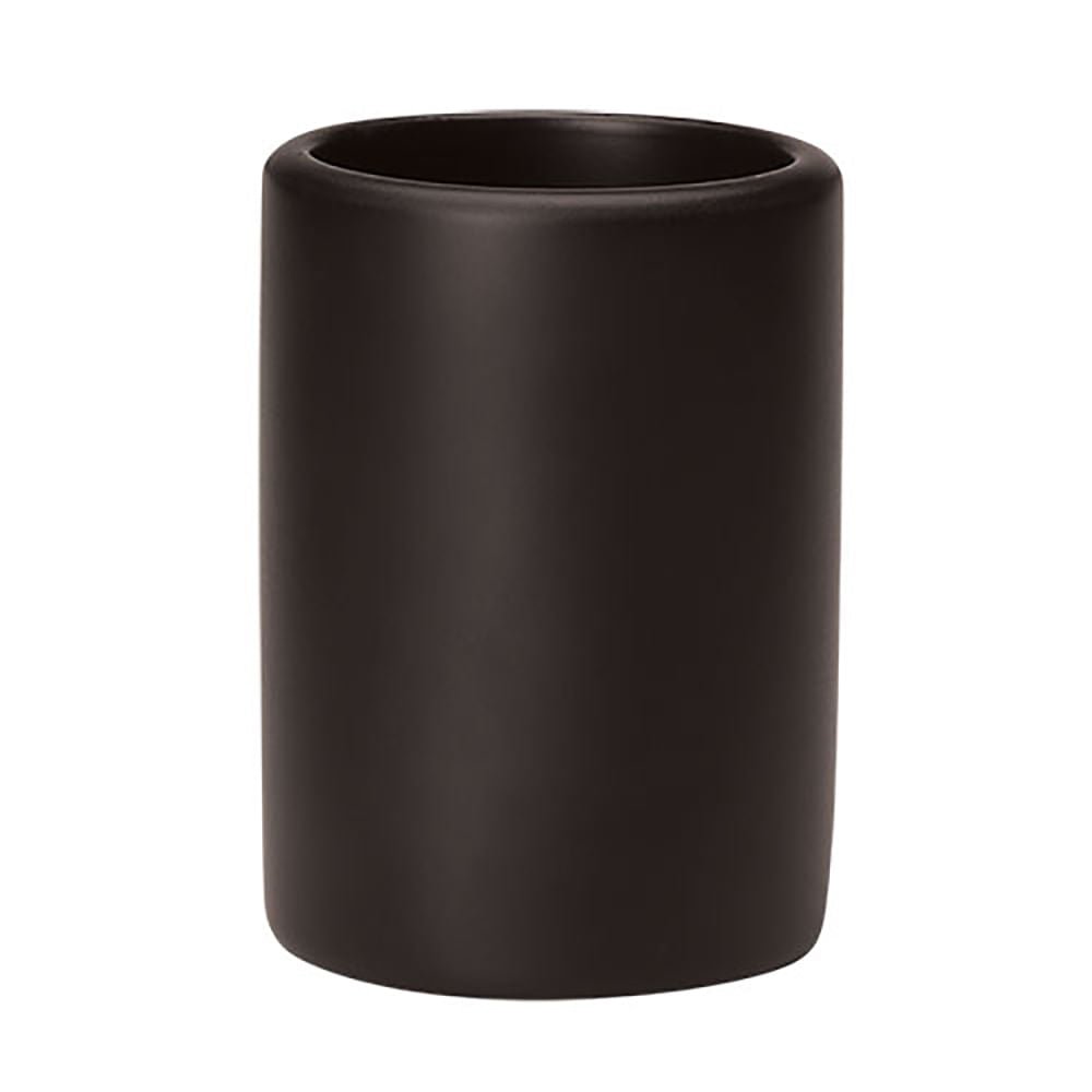 Copo Porta Escova de Dente Cimento Preto - Ela Decora