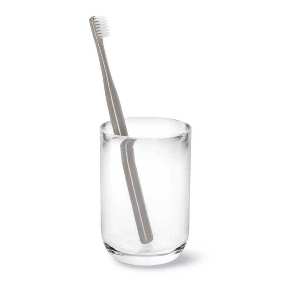 Copo Porta Escova de Dentes Junip Cerâmica Natural - Ela Decora