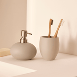 Copo Porta Escova Multiuso em Cimento 10,5cm - Ela Decora