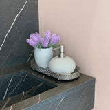 Copo Porta Escova Multiuso em Cimento 10,5cm - Ela Decora