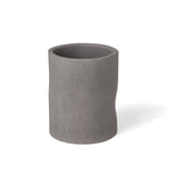 Copo Porta Escova Multiuso em Cimento Cinza 10cm - Ela Decora