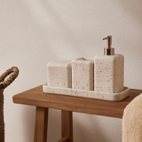 Copo Porta Escova Multiuso em Poliresina Branco 11cm - Ela Decora