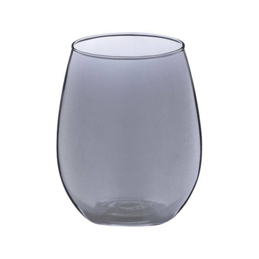 Copo Vidro Fume Ônix 540 ml - Ela Decora