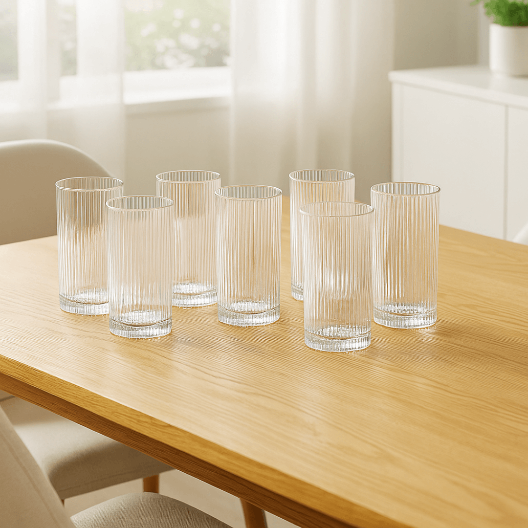 jogo de 6 copos canelado