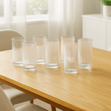 jogo de 6 copos canelado