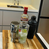 Coqueteleira Aço Inox Fiesta Preta 500ml - Ela Decora