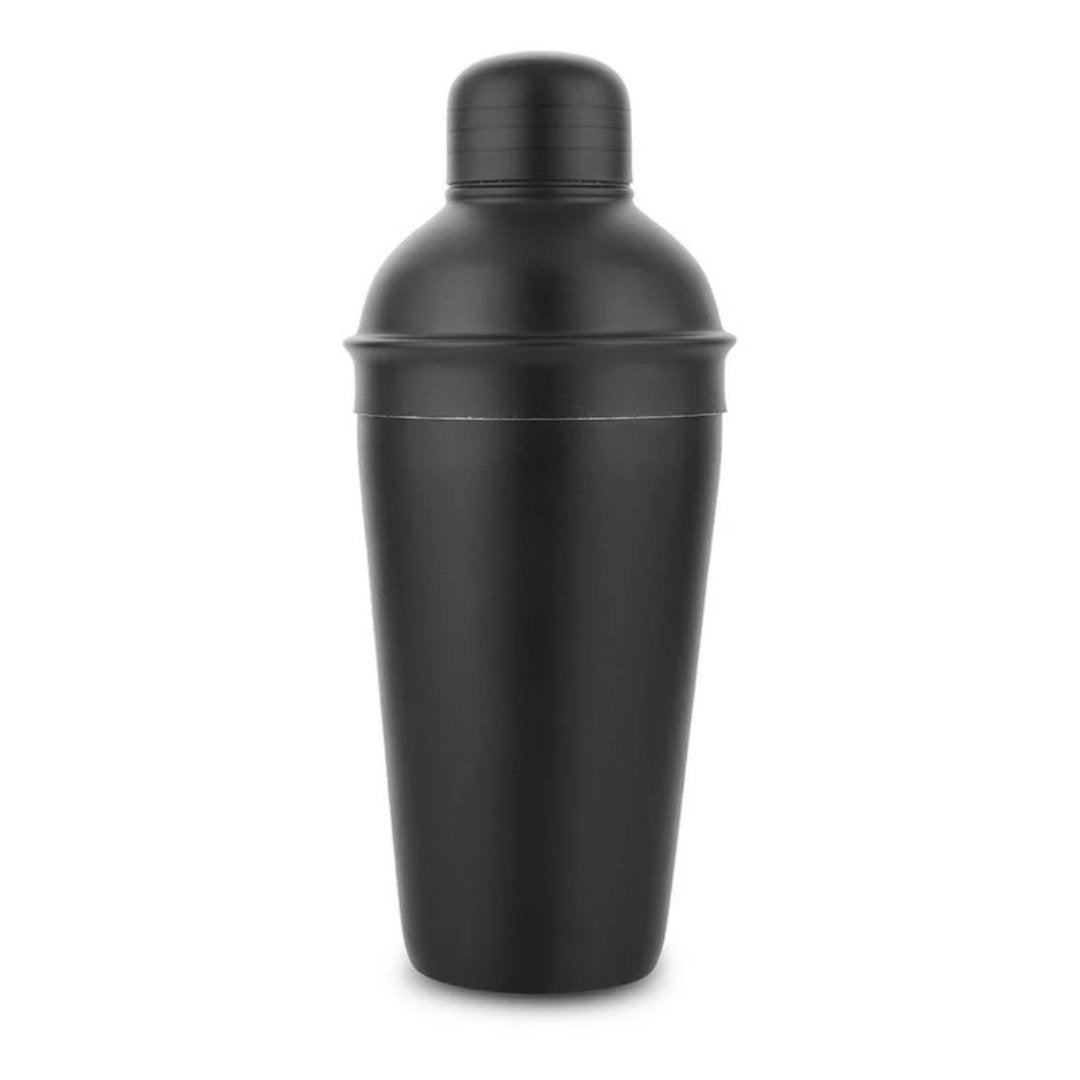 Coqueteleira Aço Inox Fiesta Preta 500ml - Ela Decora