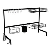 Cozinha Autossustentável Escorredor Suspenso Elegance Preto - Ela Decora